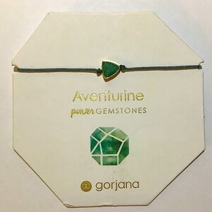 Gorjana Power Gemstone Adventurine Good Luck Bracelet New